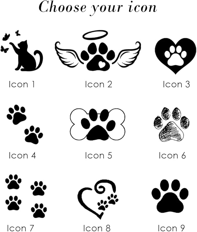 Personalized Pet Memorial Ornament for Dog or Cat - You Left Paw Prints on Our Hearts - Heart Ceramic Ornaments Hanging Decoration for Christmas Tree