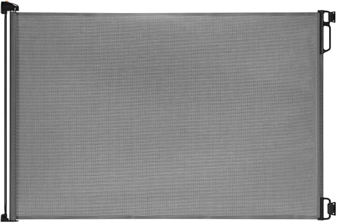 EasyBaby Extra Wide and Extra Tall Retractable Baby Gate Extends up to 71" Wide, 39.3" (100cm) Tall, Grey/Pet Retractable Gates for Stairs, Doorways, Hallways, Indoor and Outdoor