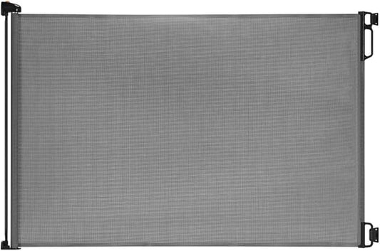 EasyBaby Retractable Baby Gate, 33" Tall, Extends up to 55'' Wide, Grey/Child Safety Baby Gates, Pet Retractable Gates for Stairs, Doorways, Hallways, Indoor and Outdoor