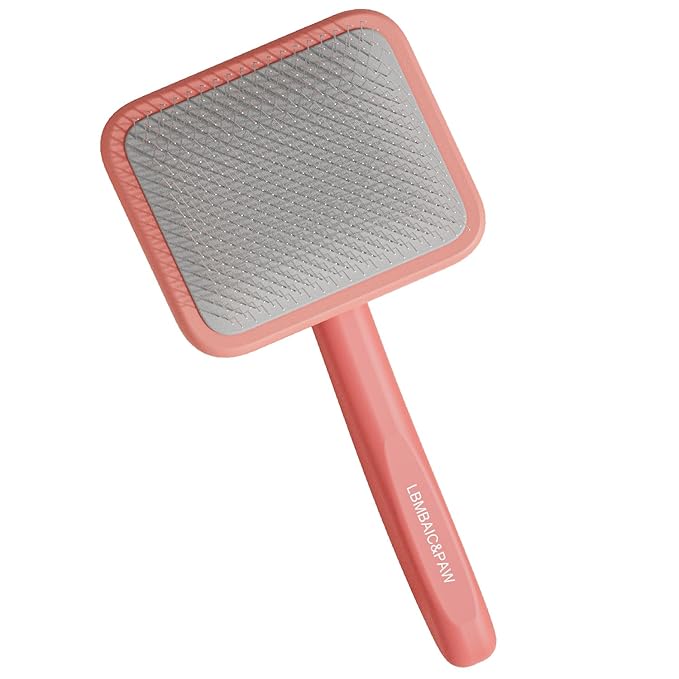 Dog Brushes for Poodle,Doodle,Goldendoodle,Labradoodle Coats Best Slicker Brush for Dogs Thick Long Curly Hair Shedding Detangles,Fluffy Grooming Fast Long Pin Slicker Brush Dematting.Wooden(Large)