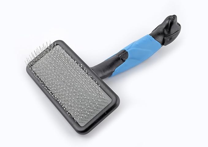 Mr. Slick Medium Slicker Brush, Slicker Brush for Dogs, Dog Brush, Poodle Brush, Dog Brush for Shedding, Dog Grooming, Pet Supplies, Comb Substitute, Dog Products, Brushes for any Grooming Kit