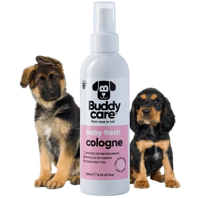 Dog Perfume - Baby Fresh Dog Cologne Spray (200ml) - Dog Spray Deodorizer Perfume for Smelly Dogs - Refreshing Scented Grooming Solution - Pet Odor Eliminator and Freshener