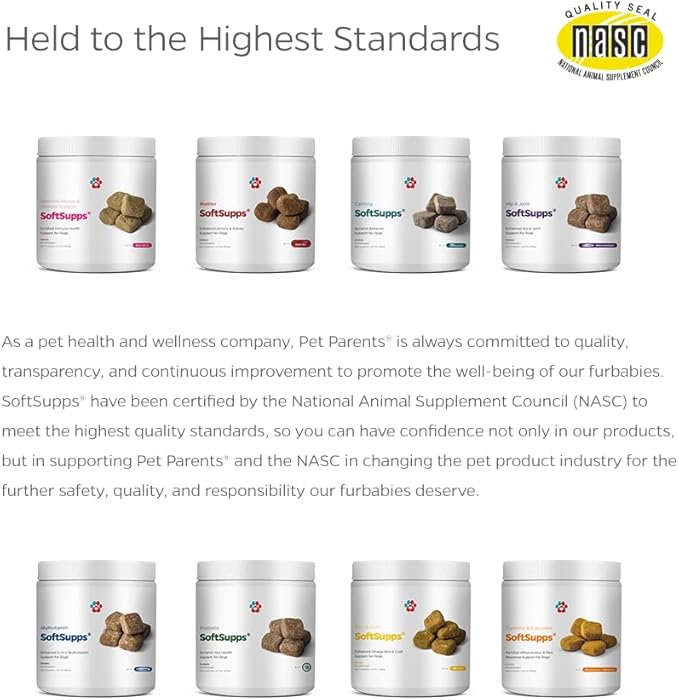 Pet Parents® Turmeric & Curcumin SoftSupps® Joint Support Supplements for Dogs w/Boswellia Serrata Extract, Coconut Oil for Dogs, & Hemp Oil for Dogs - Dog Joint Pain Relief, Dog Joint Support, 90ct
