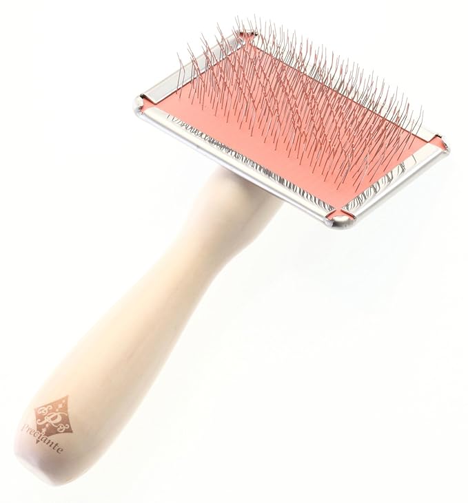 Petio Prechante Soft Slicker Brush for Long Haired Dogs and Cats, Small