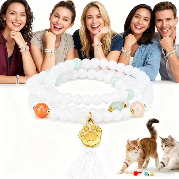 LINGYUAN Pet Memorial Gifts for Dogs Cats, Pet Memorial Bracelet, Remembrance Pet Loss Sympathy Gift for Cat Dog Lovers, Bereavement Gifts for Loss of Pet
