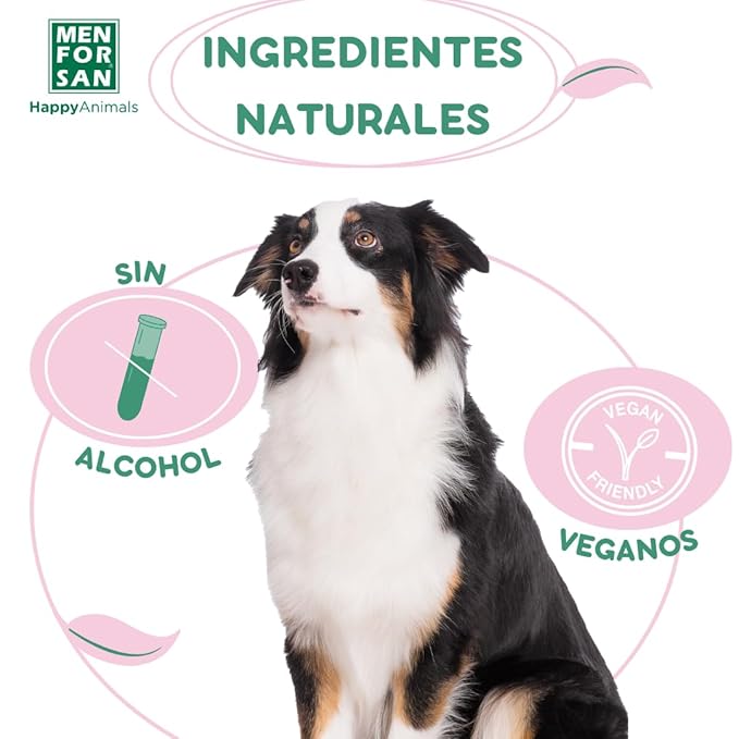 MENFORSAN Eau de Cologne Strawberry for dogs 100% Natural, Vegan-Friendly, Alcohol Free