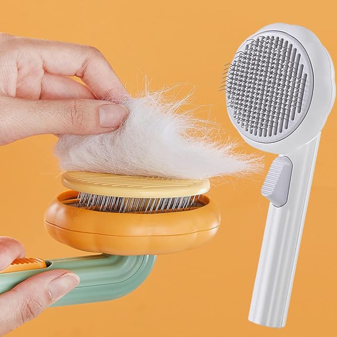 3 PCS Magic Pet Comb, Pet Grooming Brush, Cat and Dog Brush for Shedding, Pet Massage Cleaning Slicker Brushes for Dogs Cats, Shedding Brush for Short or Long Haired Cat Dogs Tangled Hair (White)
