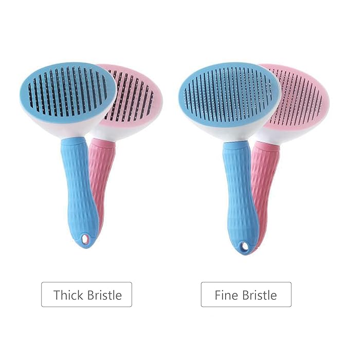 Pet Grooming Brush Dogs Brush Cat Brush Dog Slicker Brush Self ing Brush Pet Shedding Tools Pet Comb for Dogs and Cat Gently Removes Loose Hair