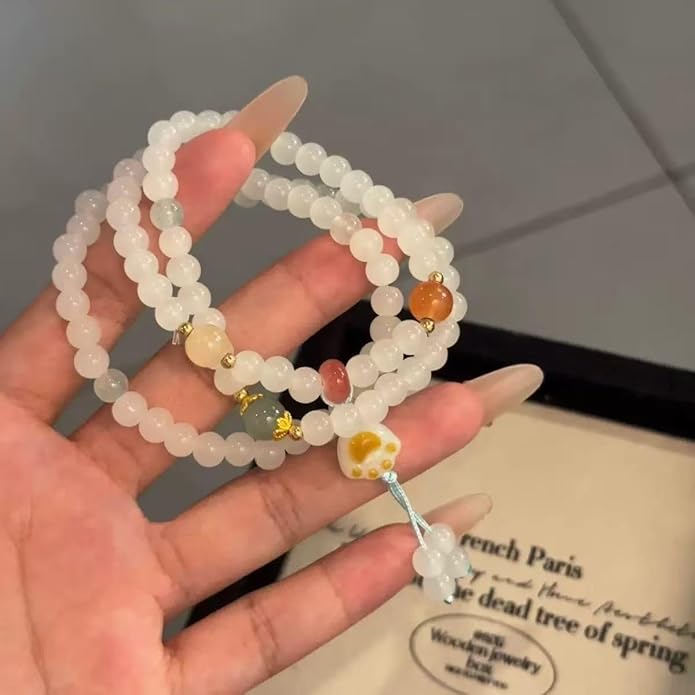 LINGYUAN Pet Memorial Gifts for Dogs Cats, Pet Memorial Bracelet, Remembrance Pet Loss Sympathy Gift for Cat Dog Lovers, Bereavement Gifts for Loss of Pet