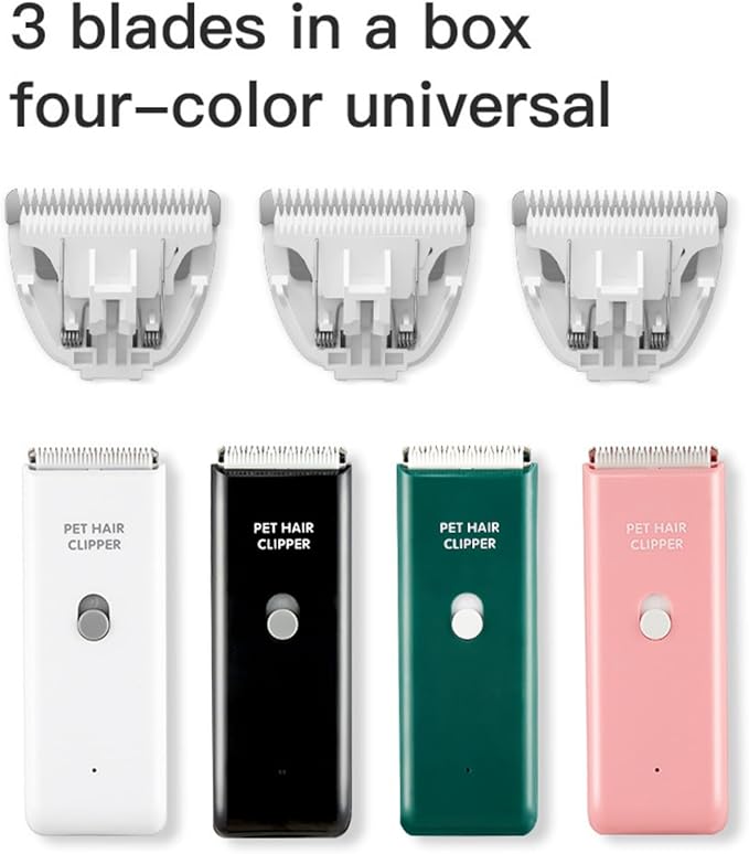 3 Pieces of Replacement Blades for Pet Hair Trimmers,Easy to Put On & Off Waterproof Ceramic Blades for Dog Grooming Shavers,3 PCs in 1 Box