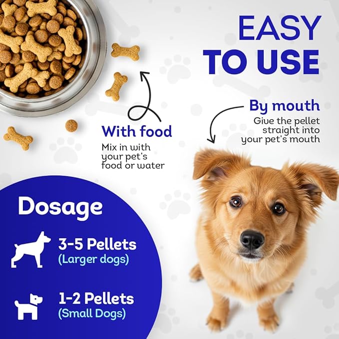 HA4E - Dog Oral Health Supplement - Relieves Inflammation, Soothes Pain & Fights Gum Disease - Natural, Non-GMO, Organic, Gluten-Free & Chemical-Free - 300 Tablets