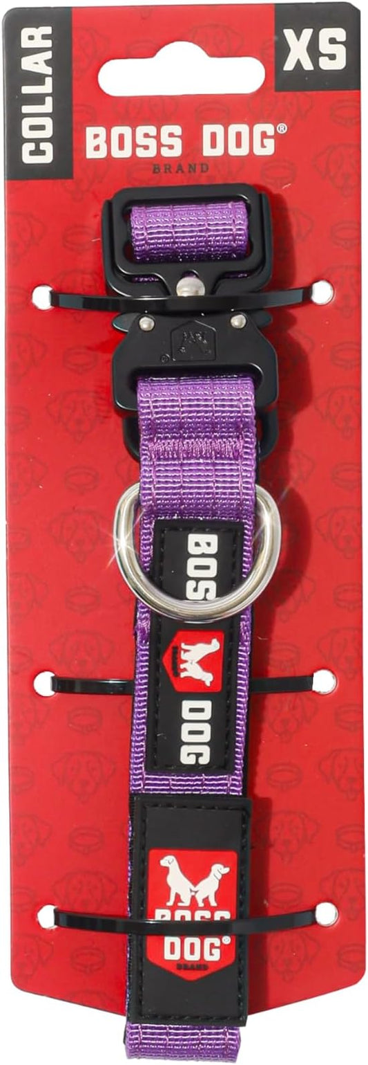 Boss Dog Tactical Collar, Purple, X-Small