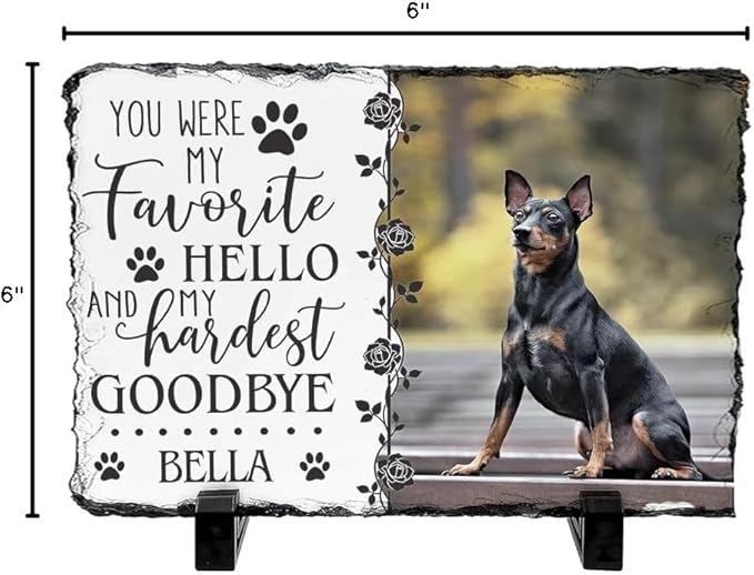 Your Wings Pet Memorial Stones - Dog & Cat Grave Stones, Loss of Pet Gifts