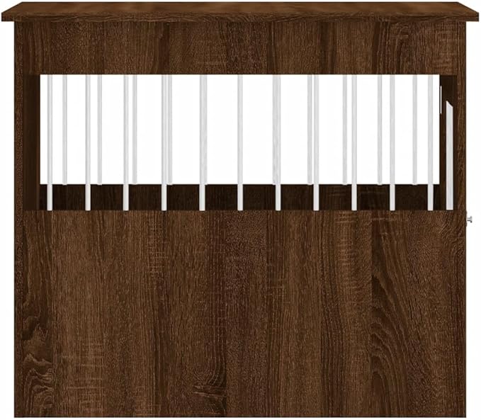 Dog Crate Furniture, Modern Dogs Kennel Indoor, Dog House Indoor, Puppy Cage Indoor Dog House, Brown Oak 21.7"x31.5"x26.8" Engineered Wood,-771