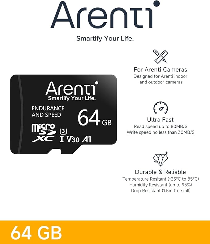 ARENTI P2Q Indoor Camera & 64G TF Card