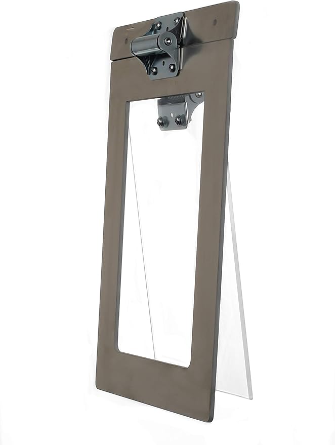 | Small Heavy Duty Dog Door | Chew Proof, Weather Tight, Energy Efficient | Metal Dog Door | Dog Size 0-20 Lbs | 10 3/4 x 16 1/4 Frame…