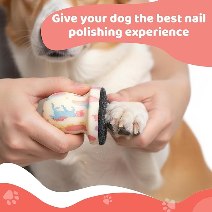 7PCS Dog Nail File, Nail File for Dogs, Dog Scratch Pad for Nails with 6 Replaceable Discs for Gentle and Effective Claw Care, Grooming Tool for Dogs and Cats (Colorful)
