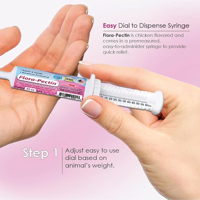 Oral Paste for Dogs & Cats-Helps Reduce Occasional Loose Stool & Diarrhea, Balance Gut pH, Support Normal Digestion & Intestinal Flora-Fast Acting (60 CC - Tasty Chicken Flavor)