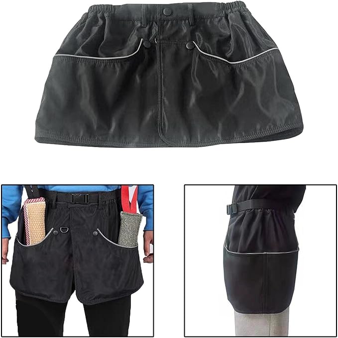 MagiDeal Multi Functional Dog Handler Training Pants Dog Trainer Apron for Small Medium Large Dogs, Black L 92CM