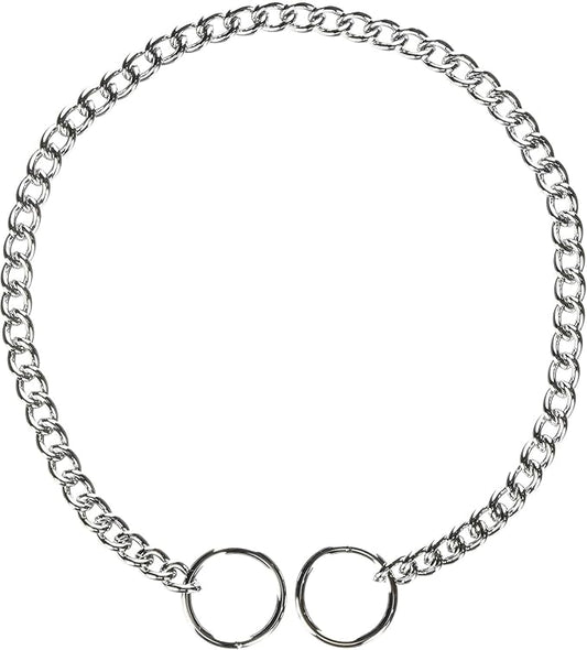 Hamilton Metal Slip Link Choke Chain Dog Collar, Fine 2.0mm x 16"