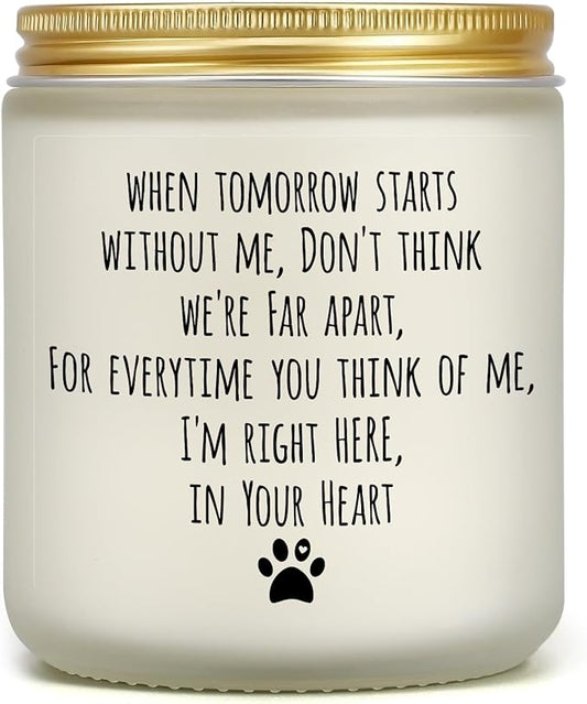 Dog Memorial Gifts for Loss of Dog, Pet Loss Gifts, Sympathy Candle for Cats Doggie Passing Away, Bereavement Remembrance Grief Condolence Present for Pet Lovers Friends Families in Memory of Doggie