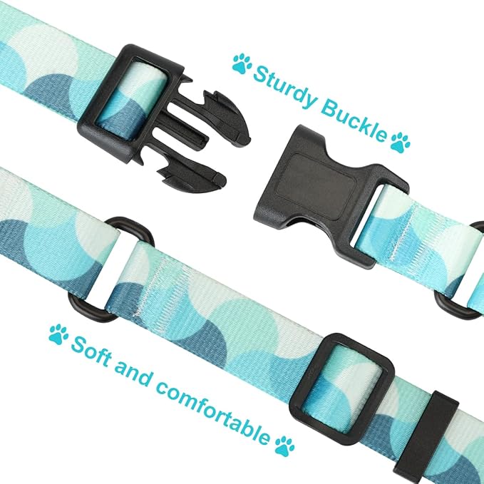 Martingale Dog Collars,Adjustable Soft Nylon Quick Release Buckle,No Pull Training Collar for Large Medium Small Dogs