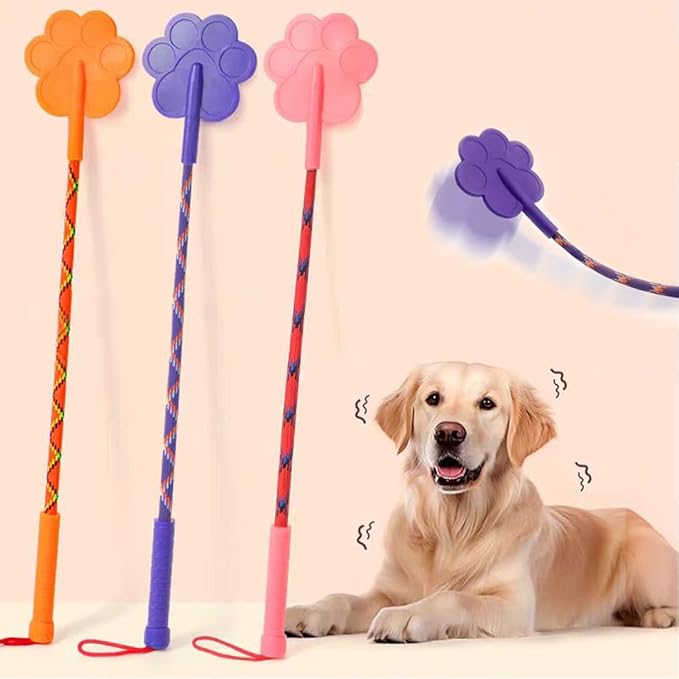 3 Pcs Dog Training Stick Pole, Puppy Training Tools Whip with Anti-Slip Handle, Outdoor and Indoor Exercise Interactive Dog Pole for Small Medium Dogs