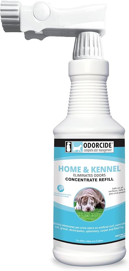 Odorcide Thornell Pet Odor Eliminator for Home & Kennel - All Surfaces Odor Eliminator for Strong Odor - Non-Enzymatic Pet Urine Odor Eliminator Spray - for Indoors & Outdoors (32 Ounce)