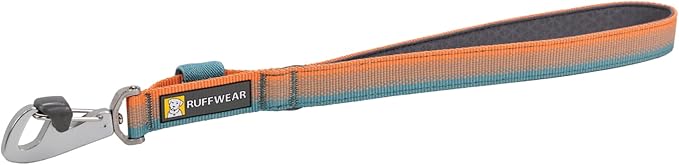 Ruffwear, Front Range Short Dog Leash, 15", Heavy Duty Traffic Leash with Padded Handle & Lockable Crux Clip, Reflective Lightweight Durable Lead for Training & Walking Control, Spring Fade