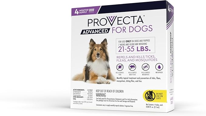 Provecta® Advanced for Dogs (Lg) 21–55 lbs – 4 Mos/Box