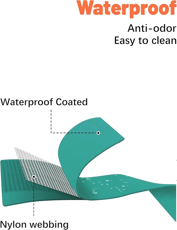 Waterproof Martingale Collar for Dogs,Easy to Clean Dog Collars with Safety Quick Release Buckle,Rubber Collar for Medium Large Dogs Walking Training (Emerald Green, M (16.5-20.8inch))