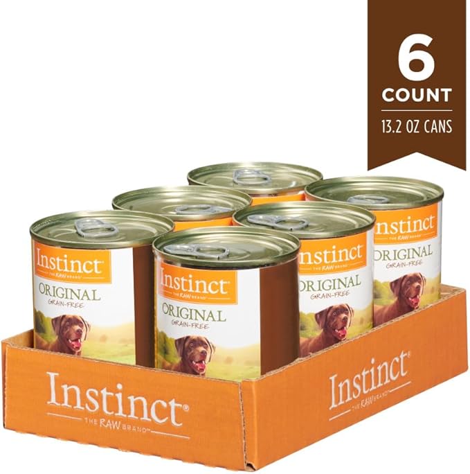 Instinct Original Wet Dog Food, Grain Free Recipe - Real Chicken, 13.2 Ounce (Pack of 6)