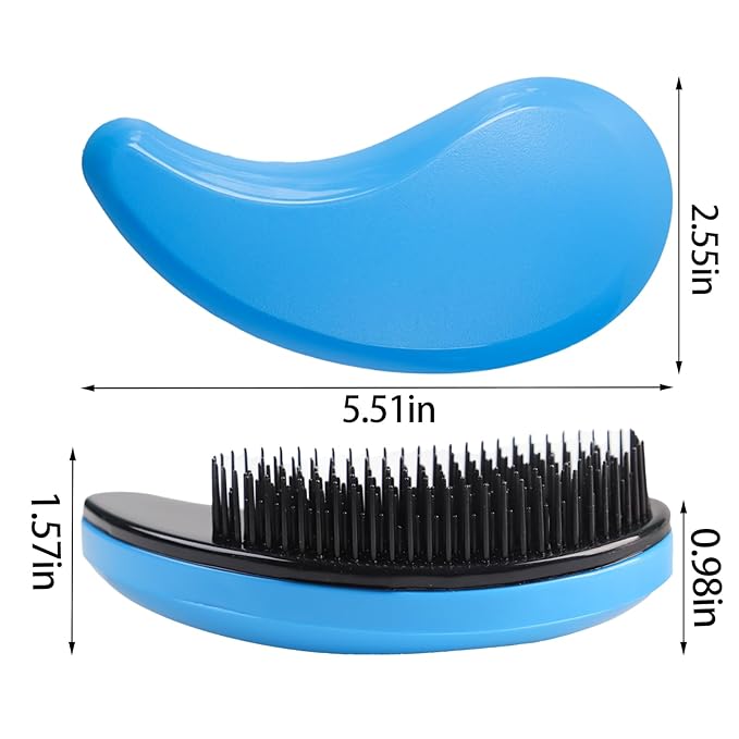 Small Dog Brush Puppy Brush for Small Dogs Soft Dog Bath Brusher Gentle Dogs Hair Remover Brushes Grooming Tool for Teddy Yorkies Maltese Shih Tzu Chihuahua Puppy Hair Brushes, Blue