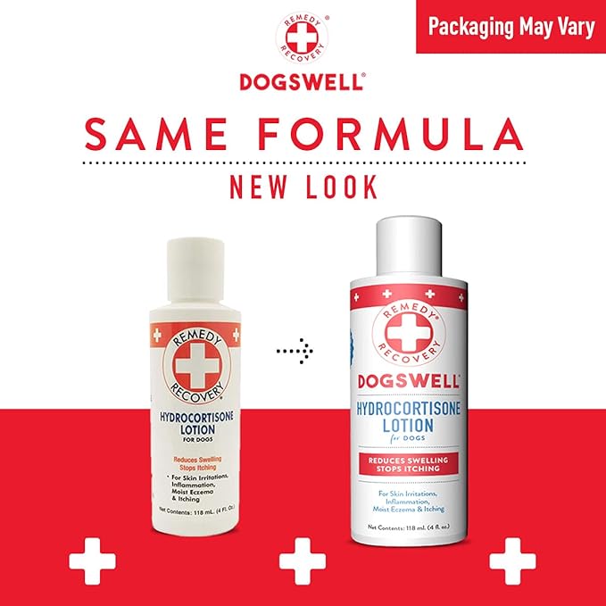 DOGSWELL Remedy + Recovery Hydrocortisone Lotion for Dogs (4 oz.) and Farnam Sulfodene Dog Wound Care Ointment (2 oz.)