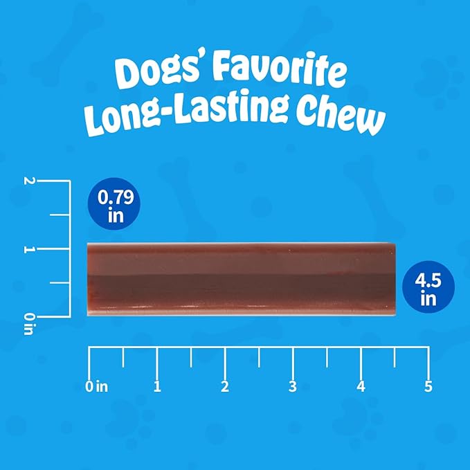 N-Bone Mega-Bone Long-Lasting Dog Chews, Blueberry Pumpkin Muffin Flavor, 6count, 16.8oz