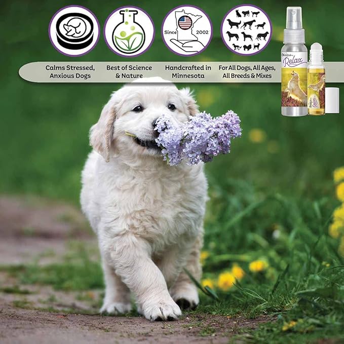 The Blissful Dog Golden Retriever Relax Roll-ON Aromatherapy for Dogs - Anxiety Relief for Dogs