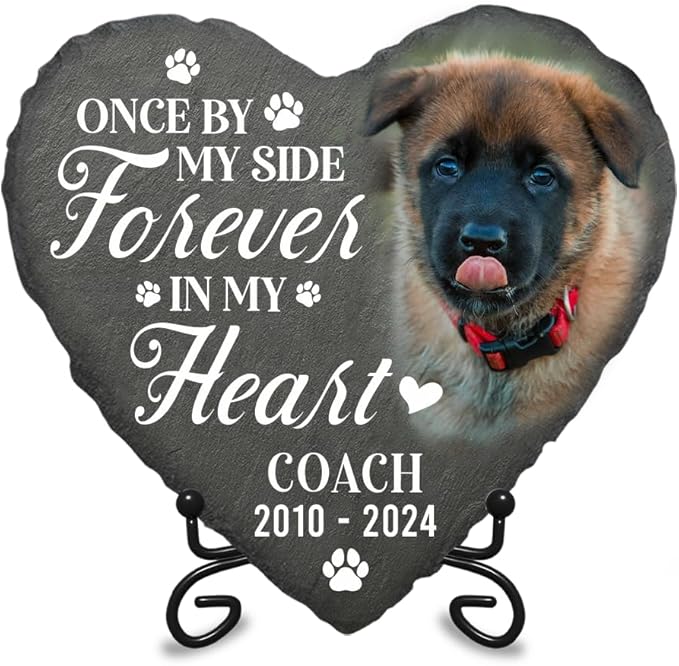 Personalized Dog Memorial Gifts for Loss of Dogs Sympathy Gift, Dog Memorial Stone, Pet Loss Gifts, Pet Memorial Stones for Dogs Cemetery Decorations for Grave, Cat Sympathy Gift, Stone 1