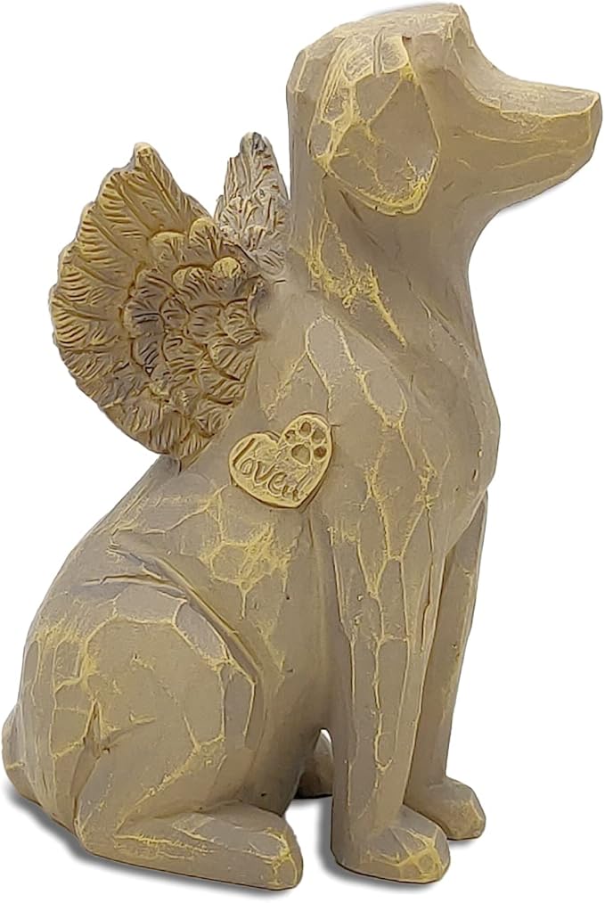 Angel Memorial Figurine - Pet Loss Gift, Dog Remembrance, Sympathy Gift for Dog Lovers