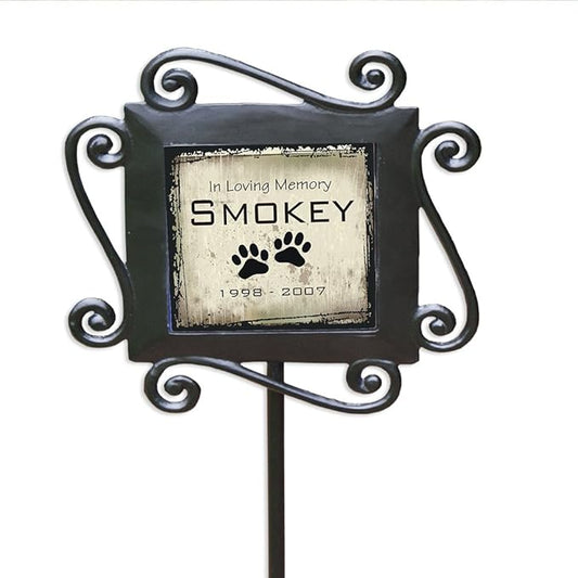 GiftsForYouNow in Loving Memory Personalized Pet Memorial Garden Stake, 28 x 8.5 Inches, Dog Grave Marker, Dog Memorial