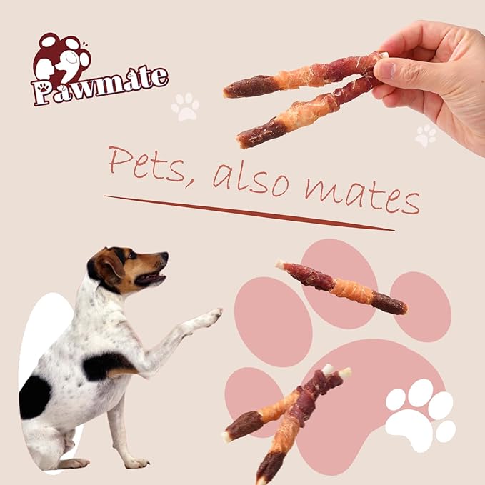 Multi-Flavor Dog Treats Beef Liver, Chicken, and Duck Wrapped Rawhide Sticks, High Protein Grain Free Long Lasting Dog Jerky Chews for Small Medium Large Dogs, 10.6 oz