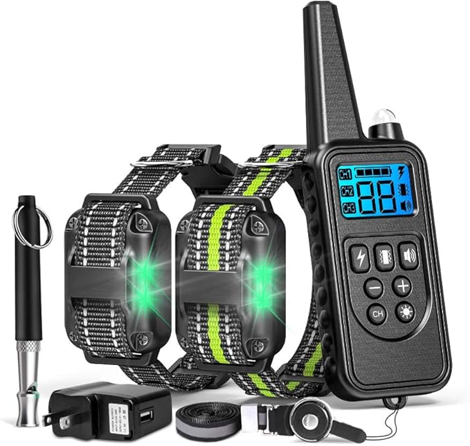 Dog Training Collar with Three Training Modes, Waterproof Training Collar, Long Range up to 2600Ft