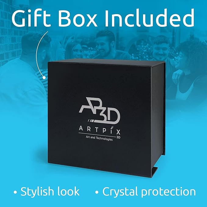 ArtPix 3D Crystal Photo, Personalized Dog Memorial Gifts with Your Own Photo for Dog Lovers, Pet Owners, 3D Laser Etched Picture, Engraved Customizable Crystal in Memory of Dog, Customized Gifts