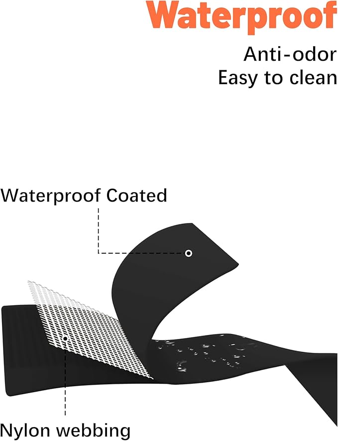 Waterproof Martingale Collar for Dogs,Easy to Clean Dog Collars with Safety Quick Release Buckle,Rubber Collar for Medium Large Dogs Walking Training (Black, M (16.5-20.8inch))