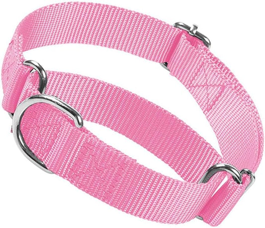 Martingale Collar for Dogs, No Pull Dog Collars for Small Dogs Heavy Duty No Slip Training Choke Collar for Small Medium Large Dog (Pink, S)