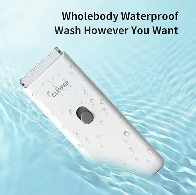 Handy Pet Hair Trimmers Recommended By The Vet,Super Quiet Long Lasting Powerful Dog Clippers(Waterproof USB Rechargeable Grooming Shavers for Dogs and Cats with Matted Coats) White