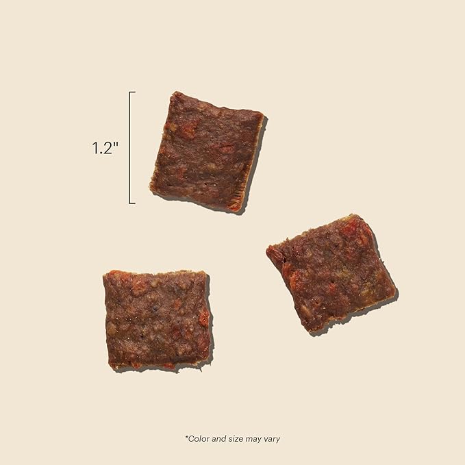 The Honest Kitchen Human Grade Dog Treats Jerky Harvest Mini Bars: Chicken Recipe With Apples & Blueberries, 4 oz Bag