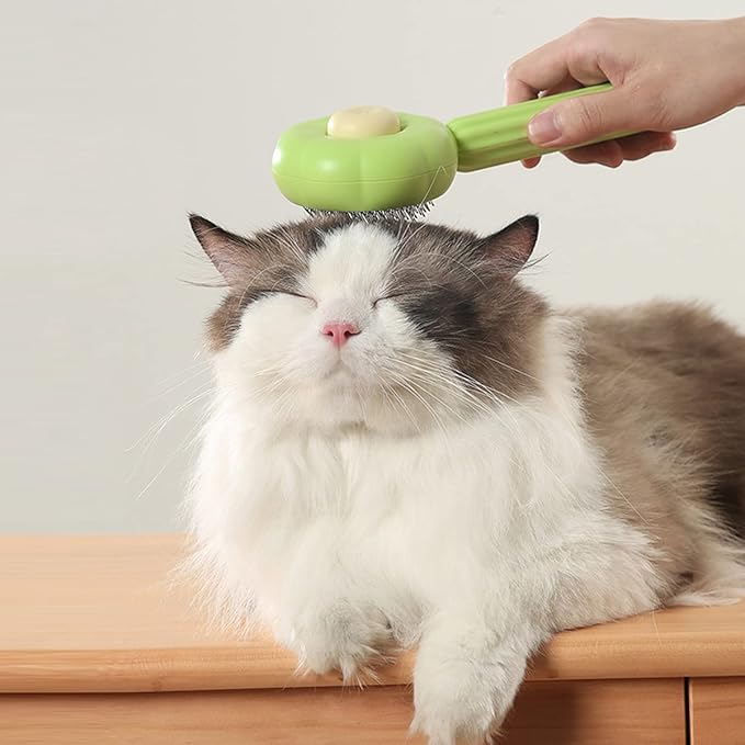 Magic Pet Comb, Pet Grooming Brush, Cat and Dog Brush for Shedding, Pet Massage Cleaning Slicker Brushes for Dogs Cats, Shedding Brush for Short or Long Haired Cat Dogs Tangled Hair (Green-A)