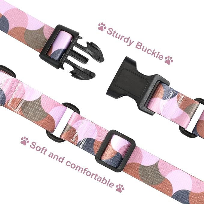 Martingale Dog Collars,Adjustable Soft Nylon Quick Release Buckle,No Pull Training Collar for Large Medium Small Dogs