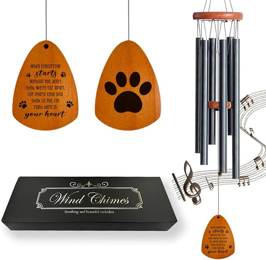 Pet Memorial Gifts for Dogs, Loss of Dog Sympathy Gift Wind Chimes, Pet Loss Sympathy Gift, Bereavement Gifts for Loss of Pet, Dog Remembrance Gift, in Memory of Dog Cat