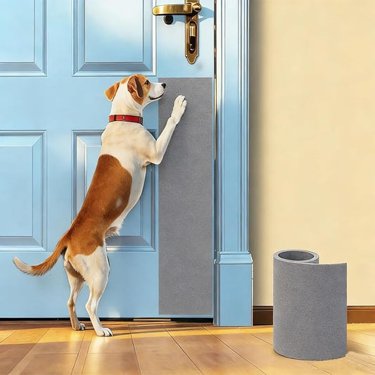 Pet Nail Self Adhesive Replacement Emery Paper, Eases Dog Nail Trimming Anxiety，Suitable for Doors and Walls (Gray, 10in*13ft)